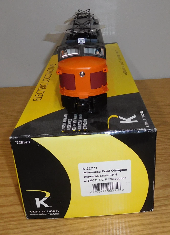 K-LINE LIONEL 22271 MILWAUKEE ROAD OLYMPIAN HIAWATHA EP-5 ELECTRIC O SCALE TRAIN - Image 4 of 4