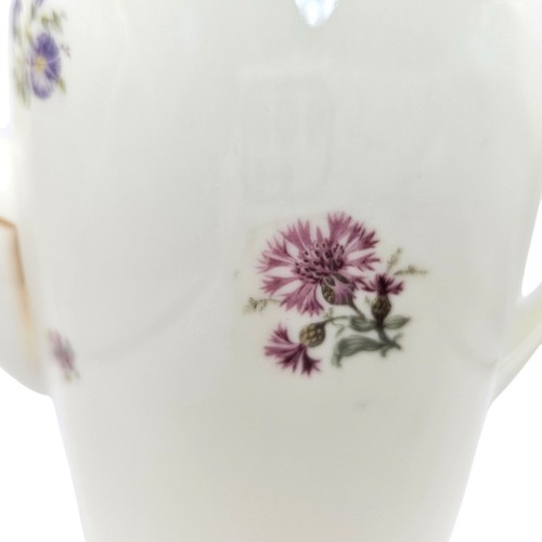 Zeh Scherzer Bavaria 60 Jahre Floral Tea Set Teapot 4 Cups Vintage Porcelain - Picture 18 of 23
