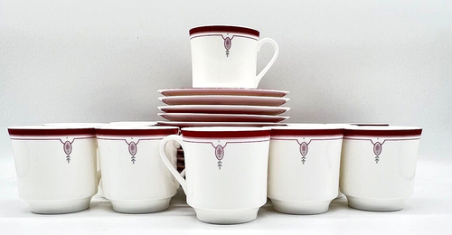 SET OF 12 LENOX RITTENHOUSE SQUARE DEMITASSE CUPS & SAUCERS, EXCELLENT CONDITION - Picture 5 of 23