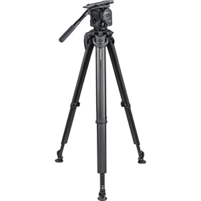 New OConnor 1040 Fluid Head and flowtech 100 Tripod System with Handle and Case