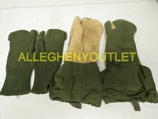 US Military TRIGGER FINGER MITTENS GLOVES w/ INSERT Hunting N/L Medium USED VGC