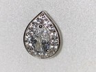 Kay Jewelers Sterling Silver Lab Created White Sapphire Tear Drop Earrings — photo 5