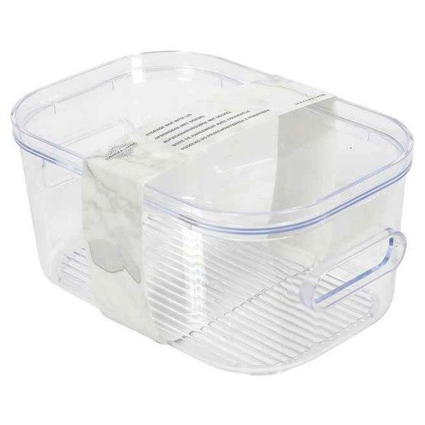 Aufbewahrungsbox Stapelbox Aufbewahrungsdose Kunststoffbox Transparent 14X7,5Cm-image