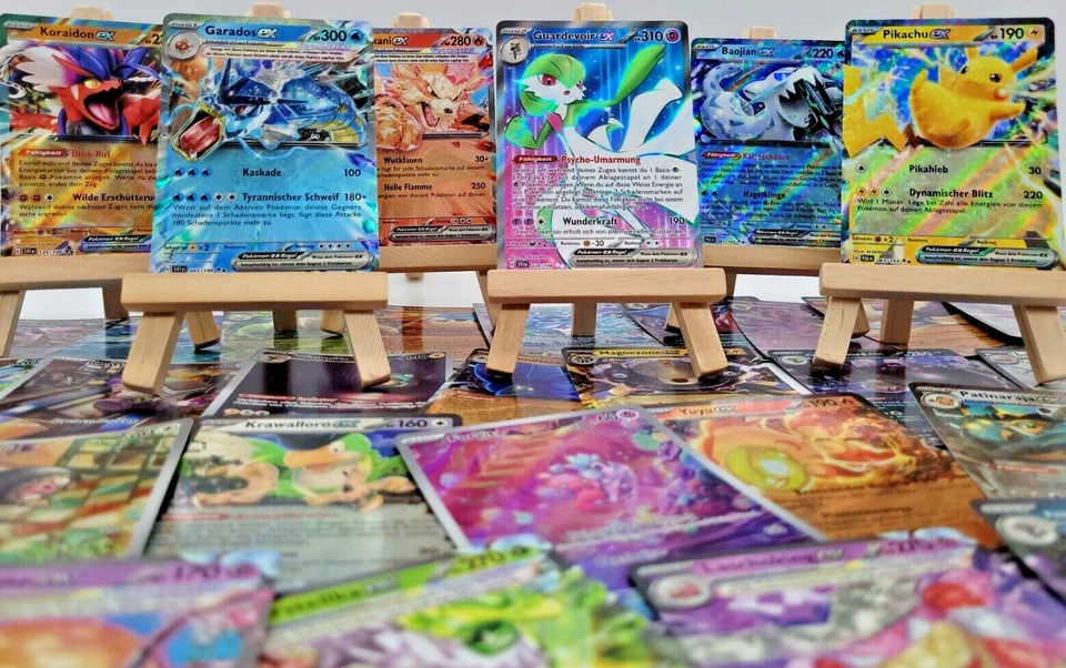 Pokemon Karten EX AUSWAHL Karmesin Purpur DEUTSCH Pikachu Mewtu Glurak Mew Evoli - Bild 3 von 4