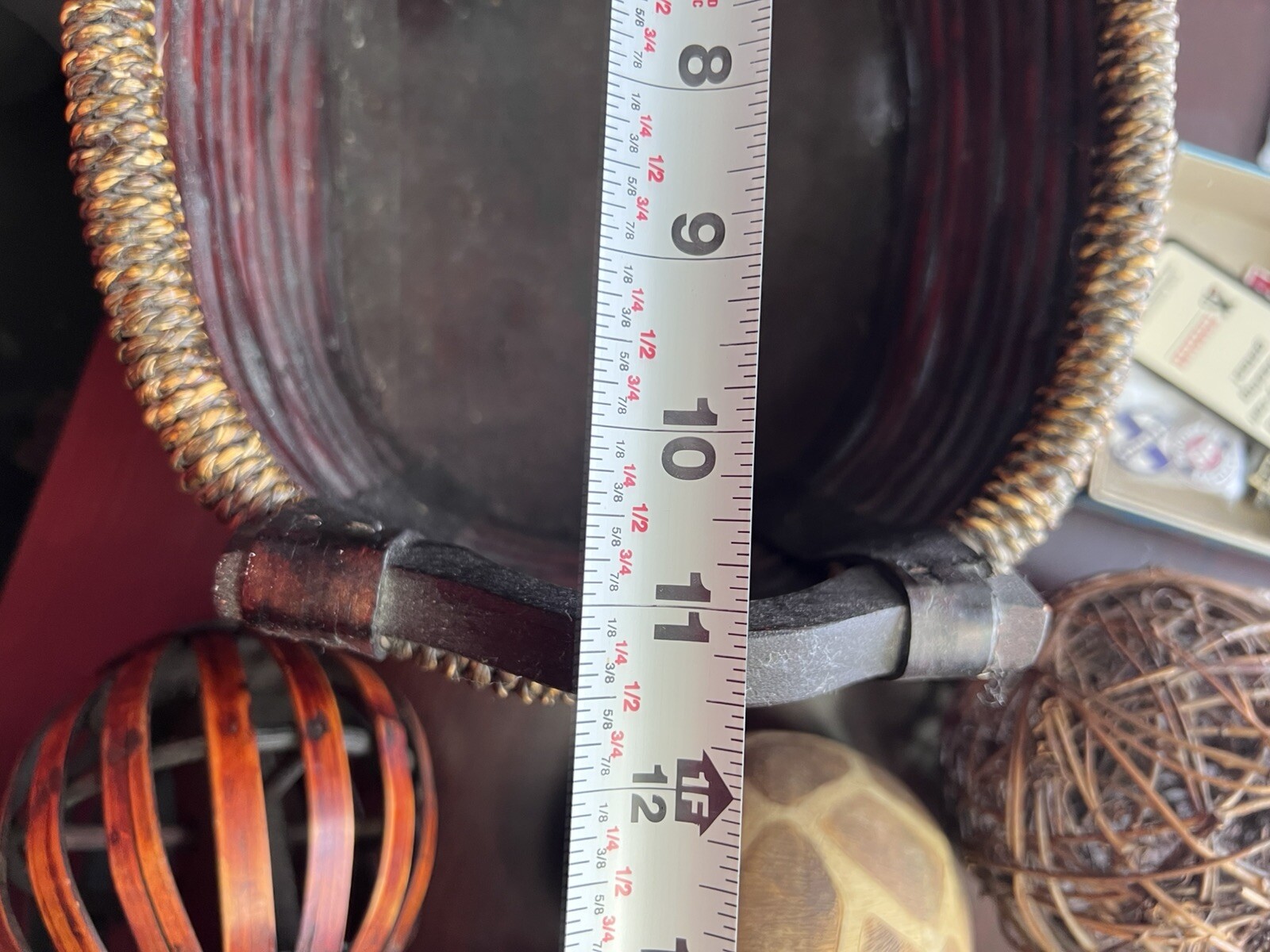 Beautiful Decorative Basket w/ Spheres