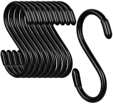 3 Inch Vinyl Coated S HooksS Hooks for Hanging Plants 10 Pack Non Slip Heavy ...