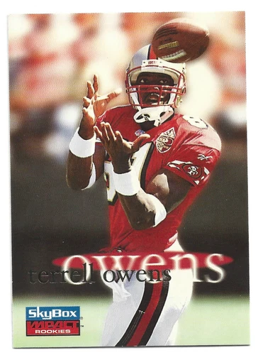 Terrell Owens 1996 Skybox Rookie RC NMT-MT, #62
