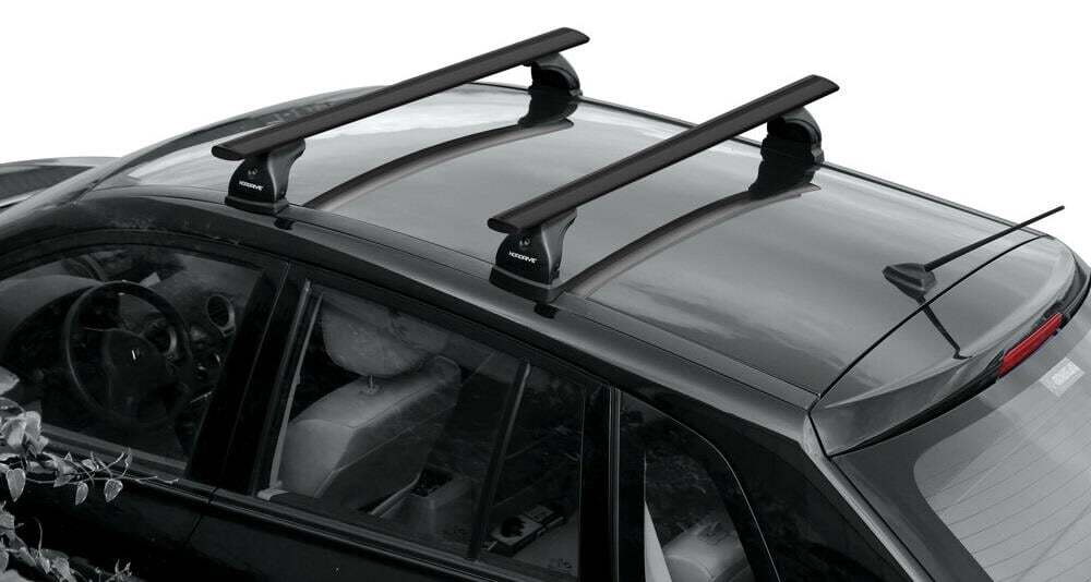 Black Wing Roof Bars For Kia OPTIMA Sportswagon 2016-2020 with