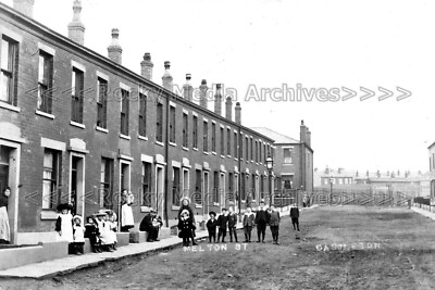 cmm-79 Street View, Melton Street, Castleton bei Rochdale, Lancashire. Foto