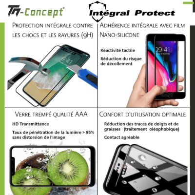 Verre Trempé Protection écran Xiaomi Mi 8 Pro - Intégral 3D, Dureté 9H, Neuf