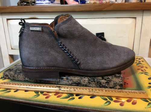 9.5 Suede Women Ankle Boots Booties Zip 