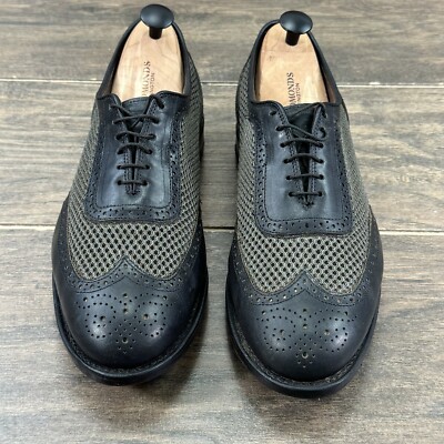 Allen Edmonds Golf Shoes Mens 10 D Black Mesh Honors