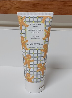 Beekman 1802 Ginger Cream Cookie Goat Milk Hand Cream 3.4 oz Holiday New Sealed 