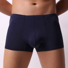 Man Panties Ice Silk Undies Underwear Boxer Shorts Breathable Men Underpants