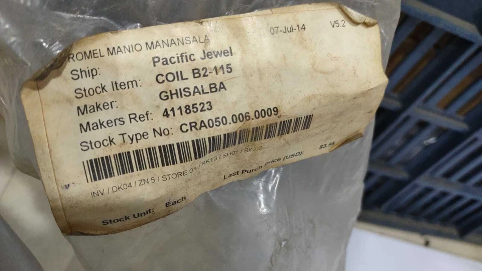 Kit de bobina CR.Bobina B2-115 115V 60Hz Foto 3 de 4