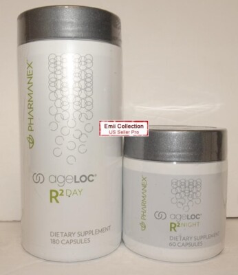 Nu Skin Nuskin Pharmanex ageLOC R2, Day Vitality and Night Sealed Bundle