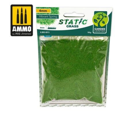 (109,50 /kg) Streugras Grasfasern Ammo MIG 8813  4mm Frühlingsgras 50g