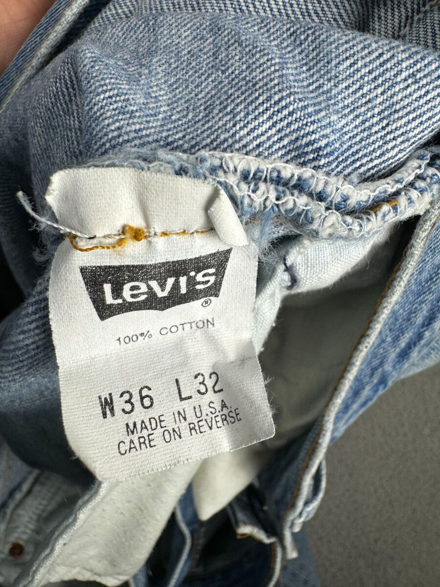 Vintage 1991 Levis 501xx Jeans Made in USA Denim Mens Tag Vintage 1991 Levis 501xx Jeans Made in USA Denim Mens Tag