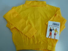 Crop Top Gym Lightweight Long Sleeve  J B Bloomers # 2930  Gold  XSM - XXL