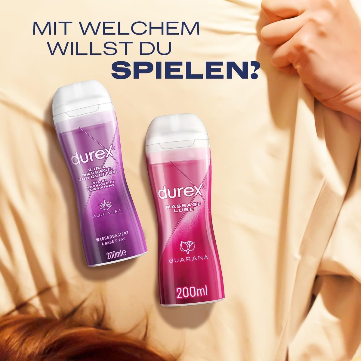 gleitgel shop Durex Gleitgel 2in1 Massage Aloe Vera pflegend wasserbasiert 2 x 200ml