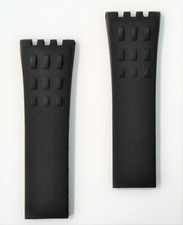 Original MIDO All Dial 8340 / 8341 / 8360 / 8370 Black Rubber Watch Band Strap