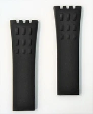 Original MIDO All Dial 8340 / 8341 / 8360 / 8370 Black Rubber Watch Band Strap