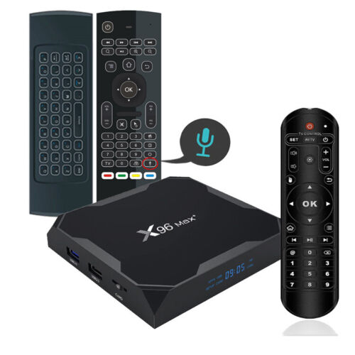 Android 9.0 X96 Max+ 4GB/64GB Bluetooth 8K HDR Dual WiFi Amlogic Voice TV Box - Foto 12 di 12
