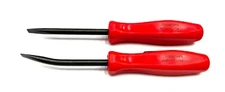 *NEW* Snap-On POCKET PRY BAR SET *RED HARD HANDLES* PBMB5R & PBMS5R - 5" LONG