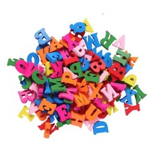 100 Pcs Painted Wooden Letters Alphabet Wall Letter Decoration for Home Party