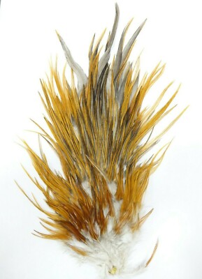 Chevron UK Hackles Saddle GINGER Variant #2 what you see is what you get 