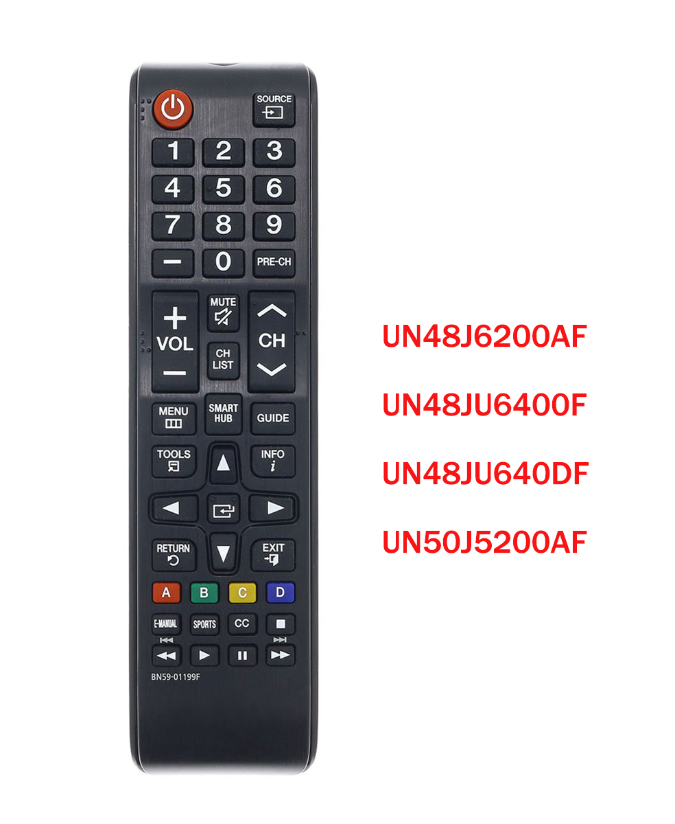 Samsung TV Replace Remote for UN48J6200AF UN48JU6400F UN48JU640DF UN50J5200AF