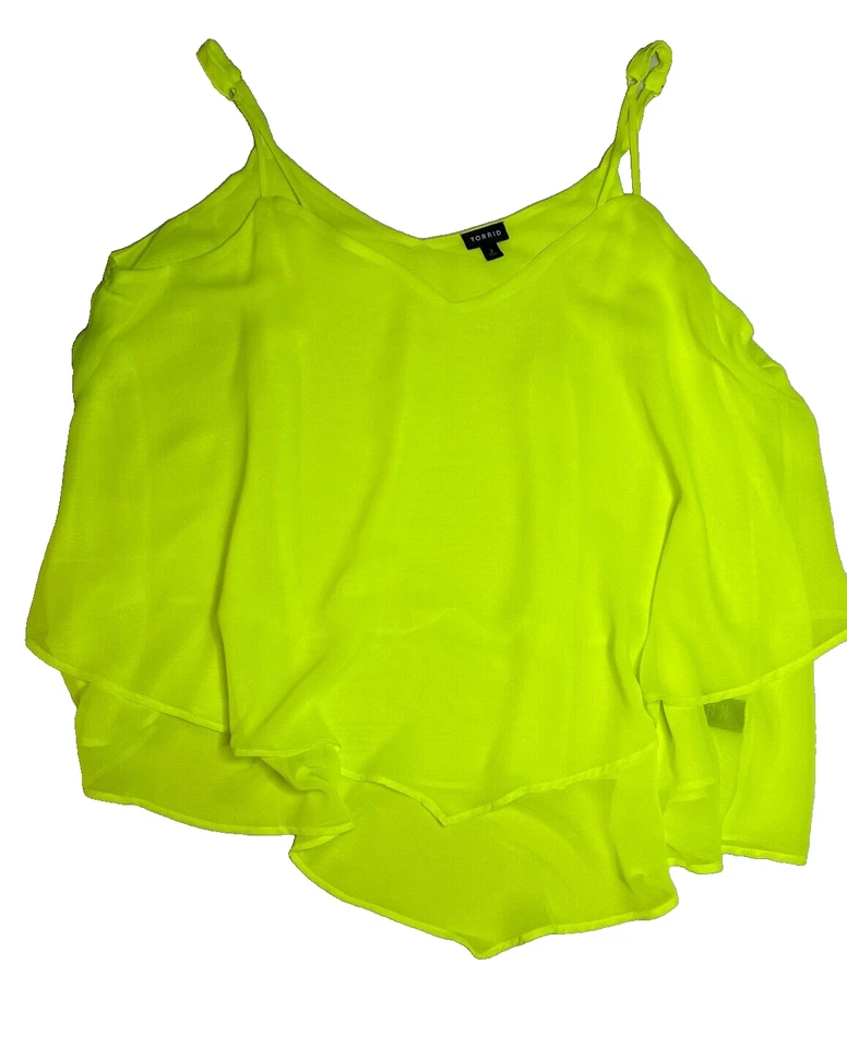 Torrid Tunic Cami Plus Size 3  Un-mellow Yellow - Image 3 of 4