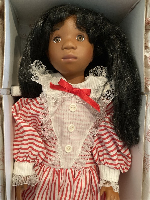 African American Doll Dynasty Doll Collection, 15” Thelma Rare Porcelain Bisque