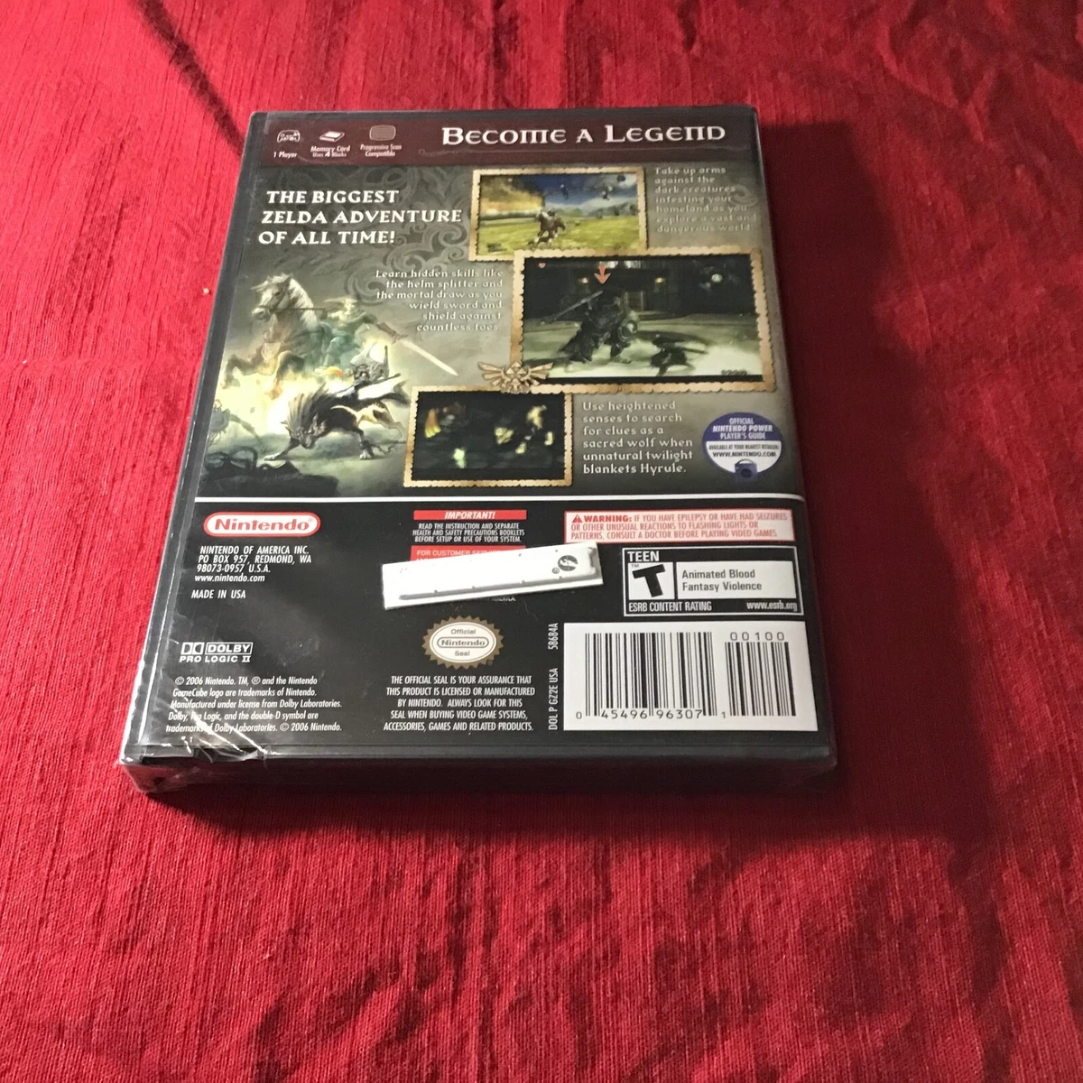 THE LEGEND OF ZELDA TWILIGHT PRINCESS GAMECUBE FACTORY SEALED