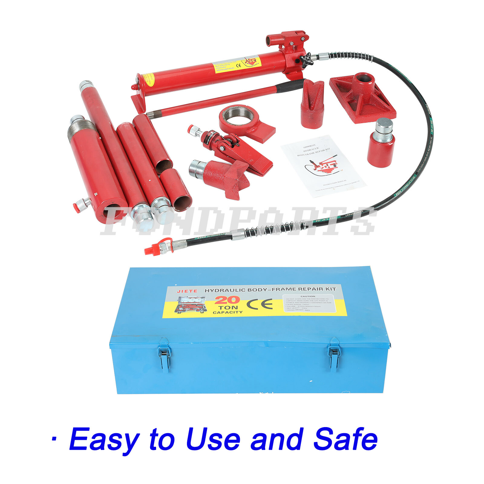 20 Ton Porta Power Hydraulic Jack Body Frame Repair Kit Auto Shop Tool Lift Ram eBay