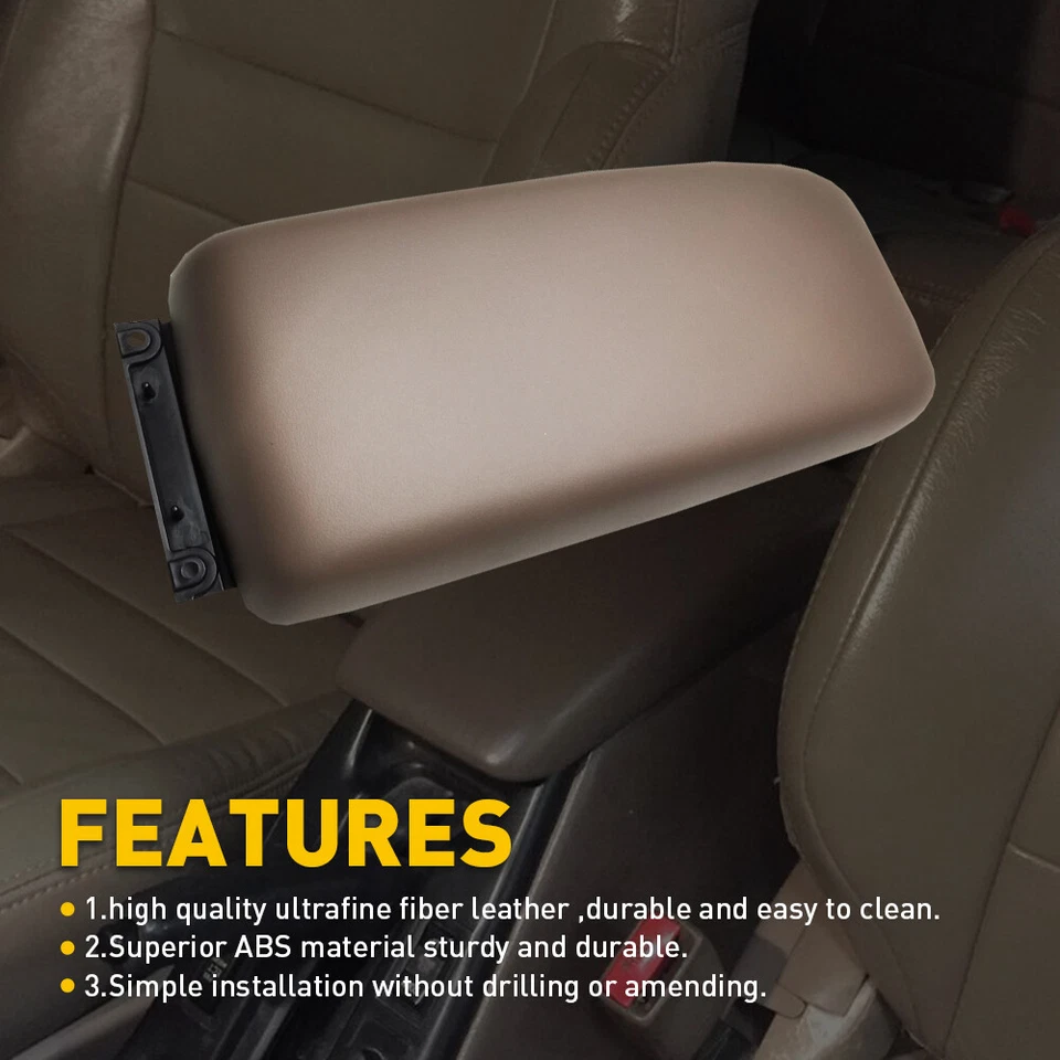 Tapa y pestillo de consola central para Toyota Tacoma 1996-1998 4Runner roble tostado Foto 4 de 4