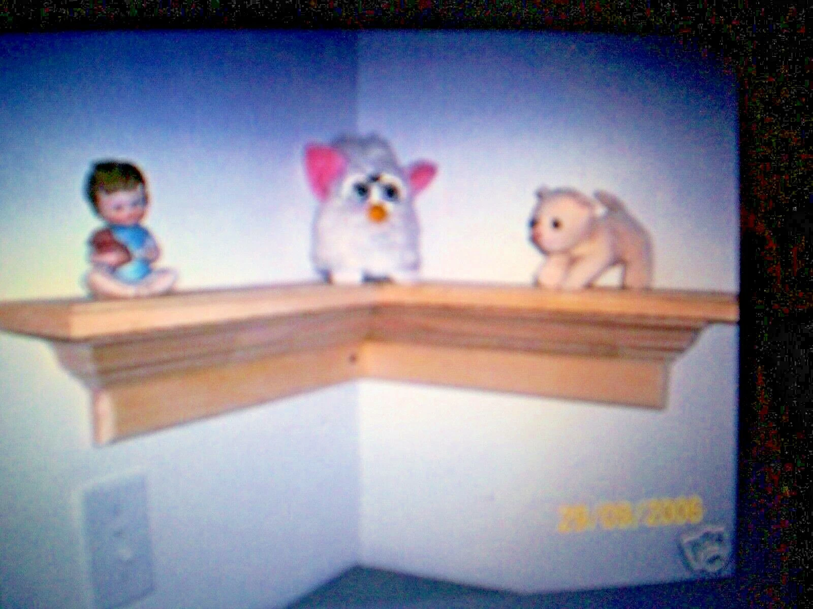 36 INCH INSIDE CORNER WALL SHELF/CROWN MOULD/SOUTH PINE