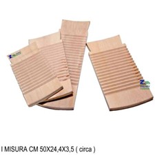 ASSE LAVAPANNI A MANO IN LEGNO DI FAGGIO STRIGATOIO LAVATOIO CM 50X24,5X3,5 H