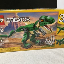 LEGO Creator 3 in 1 Mighty Dinosaur Toy Transforms from T.Rex to Triceratops