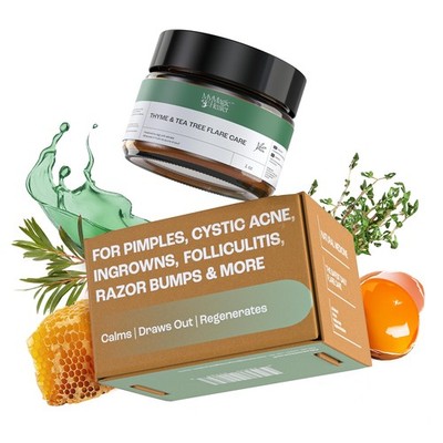 Thyme & Tea Tree Flare Care | Solution for Painful Pimples, Cystic Acne, Ingr...
