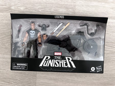 Hasbro Marvel Legends The Punisher 6 w Motorcycle new sealed USA