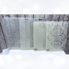 Sizzix Darice ORNATE Vintage Swirls Embossing Folders Lot of 4