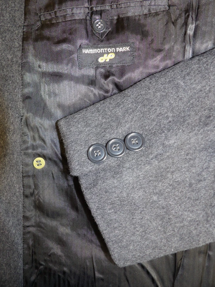 Abrigo Top Abrigo Invierno 48r Hammonton Lana Cachemira Doble Brust Y#18 Foto 3 de 4