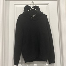 Jos. A. Bank Sweater Mens Lg Executive Collection Black Wool Shawl Collar Heavy