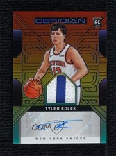 2024-25 Panini Obsidian Electric Etch Hot Springs 1/15 Tyler Kolek Auto 3d3