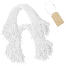 Kunststoff-Plomben mit Nylonseil – 20cm, 400 Stück, Weiß