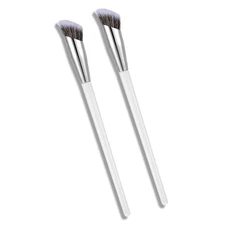 2Pcs Foundation Contour Beauty Brush Makeup Brushes Concealer Blush Nose Contour
