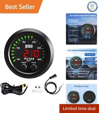High-precision 52mm Digital Temperature Gauge With Programmable Alert Features High-precision 52mm Digital Temperature Gauge With Programmable Alert Features
