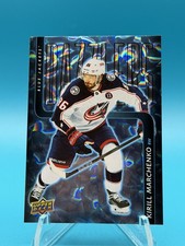 2025-26 UD Series 1 Kirill Marchenko #DZ-45 Dazzlers Blue Columbus Blue Jackets