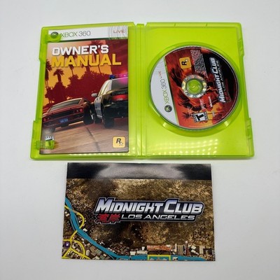 Midnight Club: Los Angeles (Microsoft Xbox 360, 2008) CIB Complete Tested w/ Map